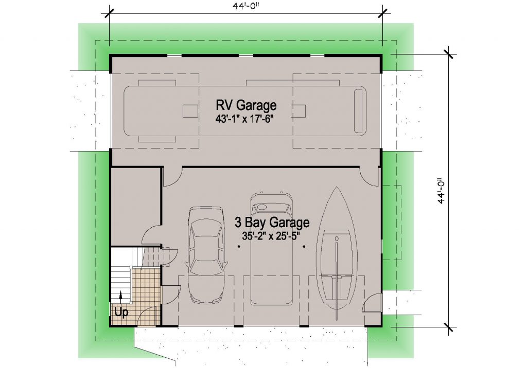 001 - 39' RV Garage - 01 - Ground Floor